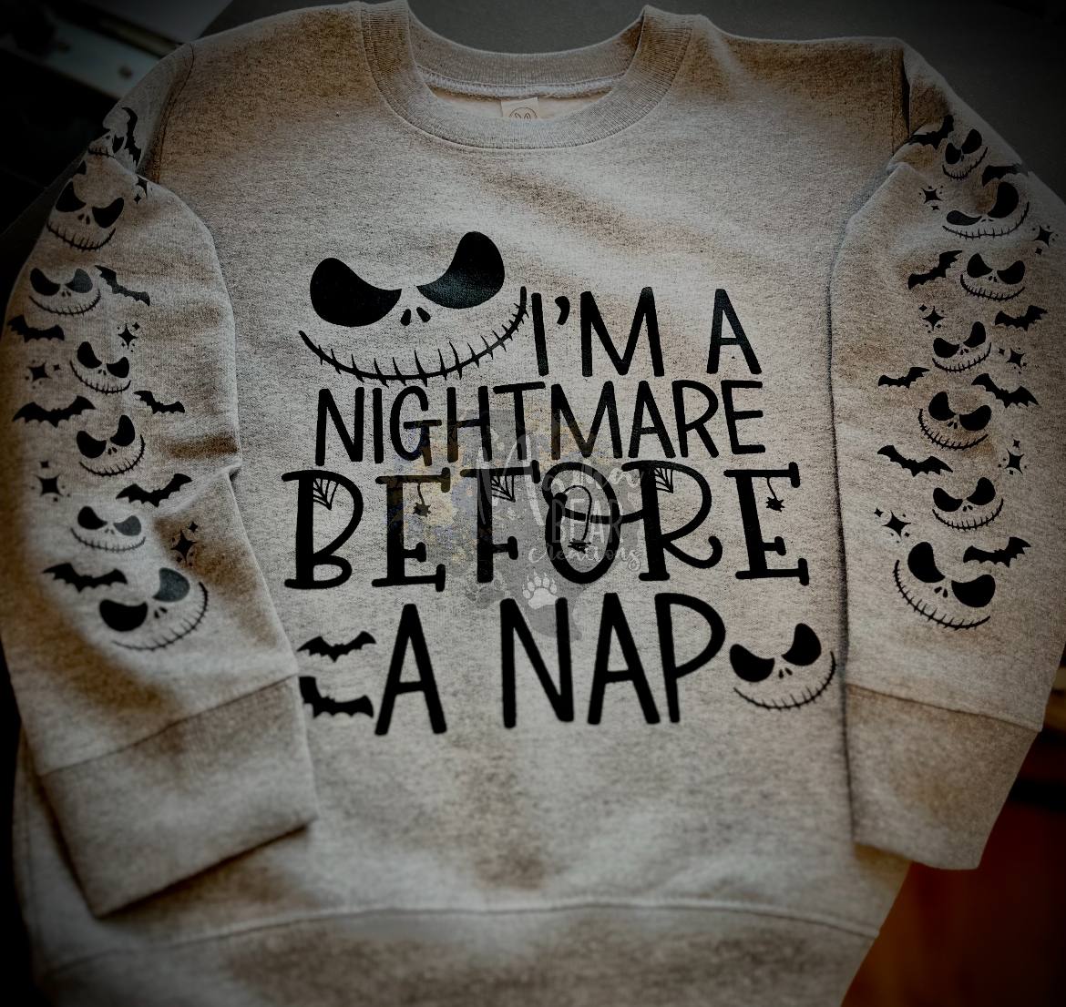 “I’m a Nightmare Before a Nap” Youth Halloween Sweatshirt