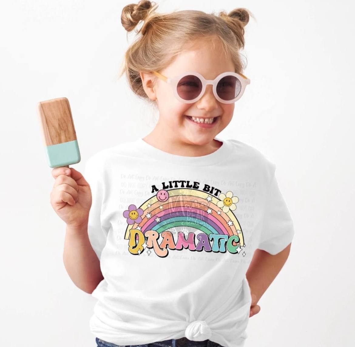 “A Little Bit Dramatic” Rainbow Tee (Youth)