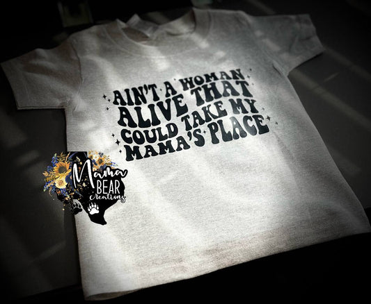 “Ain’t a Woman Alive” Toddler T-Shirt – Mama Tribute Graphic Tee for Kids