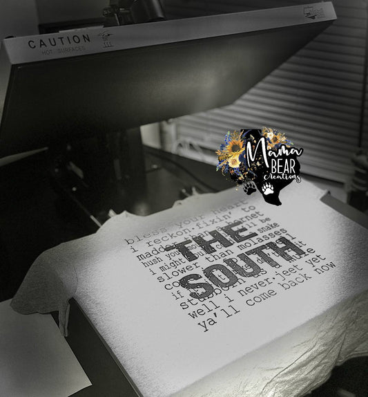 “The South” Southern Sayings Graphic Tee – Funny Country Shirt with Classic Southern Phrases