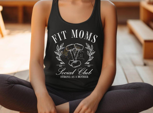 Fit Moms Social Club Tank – Strong As A Mother