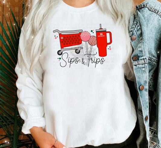 Sips & Trips Crewneck – Target Haul Uniform