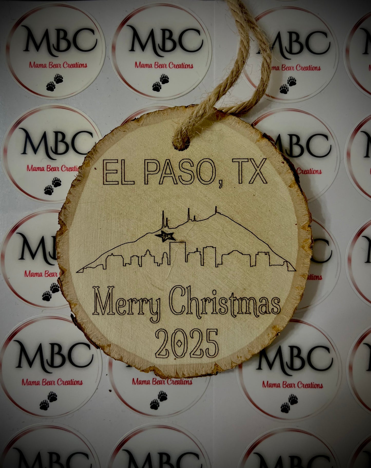 El Paso Christmas Ornament